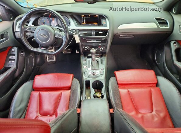 WAUBGAFL1GA007651 2016 AUDI S4 Gray Առջևի վահանակի տեսք