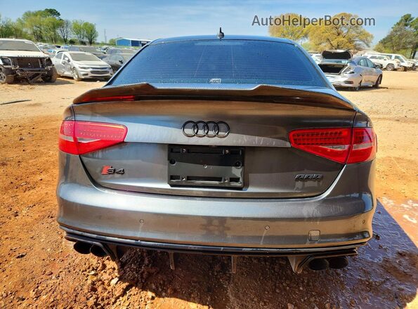 WAUBGAFL1GA007651 2016 AUDI S4 Gray Հետևի տեսք