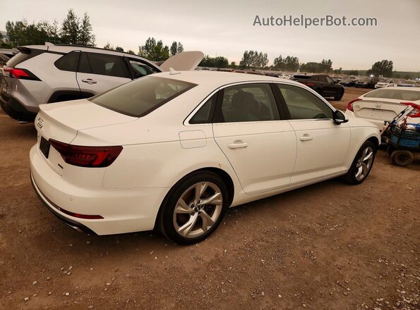 WAUBNAF45KN006650 2019 AUDI A4 White Trasero derecho
