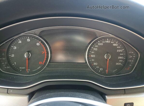 WAUBNAF46HN017696 2017 AUDI A4 Black Սարքավորումների վահանակի տեսք