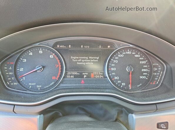 WAUBNAF47HN022180 2017 AUDI A4 Серый Вид щитка приборов