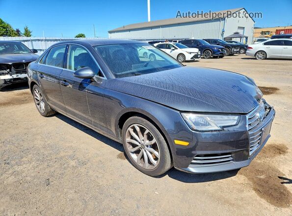 WAUBNAF47HN022180 2017 AUDI A4 Серый Передняя правая четверть