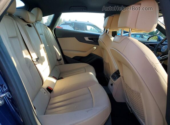 WAUBNCF58JA048420 2018 AUDI A5 Blue Вид задніх сидінь