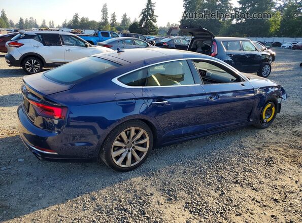 WAUBNCF58JA048420 2018 AUDI A5 Blue Задня права чверть