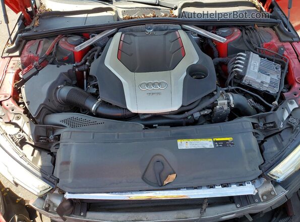 WAUC4AF43JA001332 2018 AUDI S4 Красный Вид задней части салона