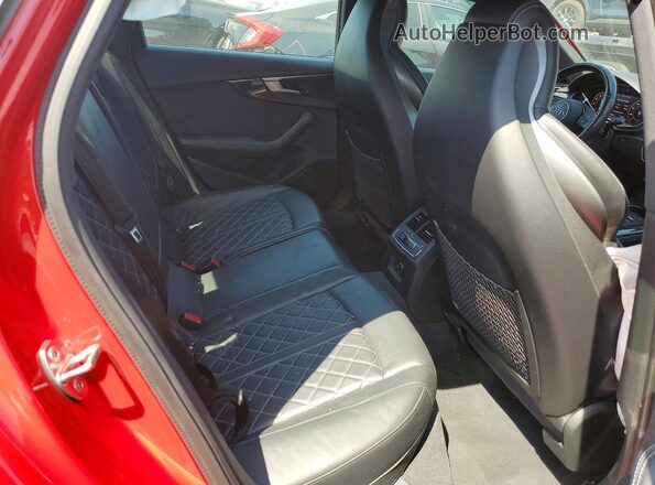 WAUC4AF43JA001332 2018 AUDI S4 Красный Вид задних сидений