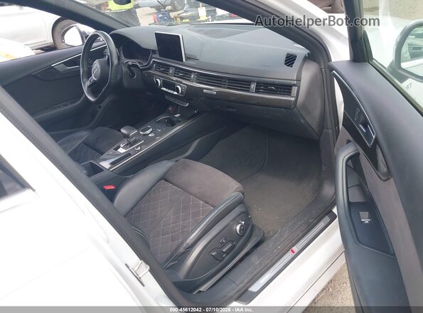 WAUC4AF44JA009648 2018 AUDI S4 White Widok wnętrza z przodu