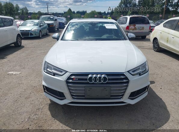 WAUC4AF44JA009648 2018 AUDI S4 White Widok zestawu wskaźników