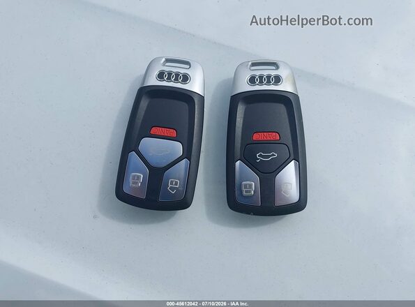 WAUC4AF44JA009648 2018 AUDI S4 White Widok deski rozdzielczej