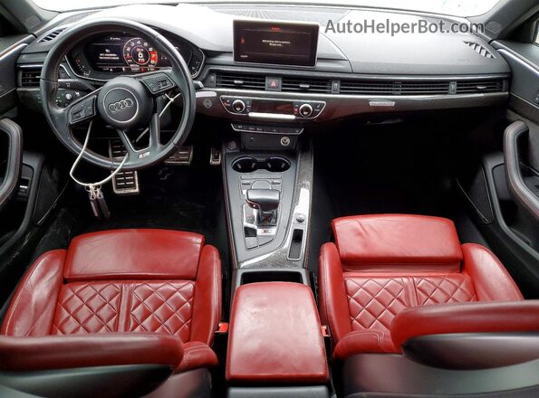 WAUC4AF44JA075939 2018 AUDI S4 White Առջևի վահանակի տեսք