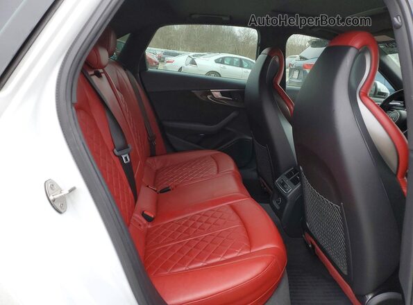 WAUC4AF44JA075939 2018 AUDI S4 White Հետևի նստատեղերի տեսք