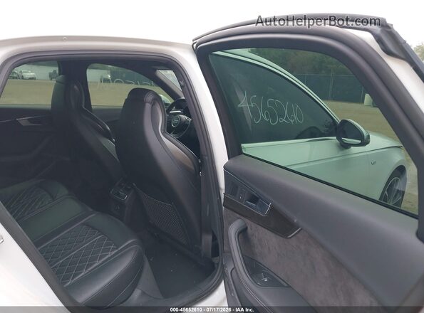 WAUC4AF47JA003133 2018 AUDI S4 White VIN კოდის სტიკერის ხედი