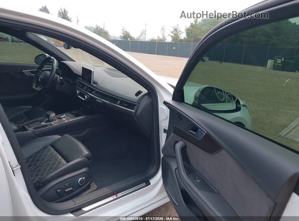 WAUC4AF47JA003133 2018 AUDI S4 White წინა სალონის ხედი