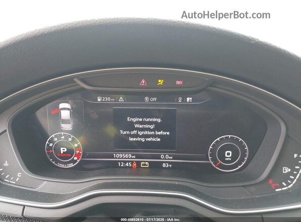 WAUC4AF47JA003133 2018 AUDI S4 White უკანა სავარძლების ხედი