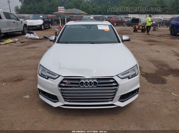 WAUC4AF47JA003133 2018 AUDI S4 White უკანა სალონის ხედი