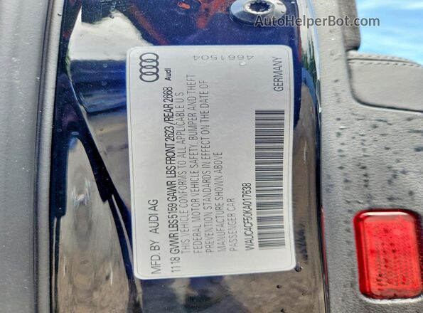 WAUC4CF50KA017638 2019 AUDI S5 Black Вид підкапотного простору
