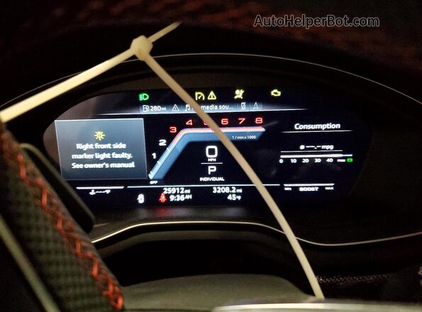 WAUC4CF51SA014960 2025 AUDI S5 White Instrument cluster view