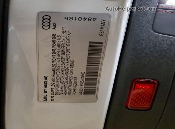 WAUC4CF51SA014960 2025 AUDI S5 White Engine compartment view