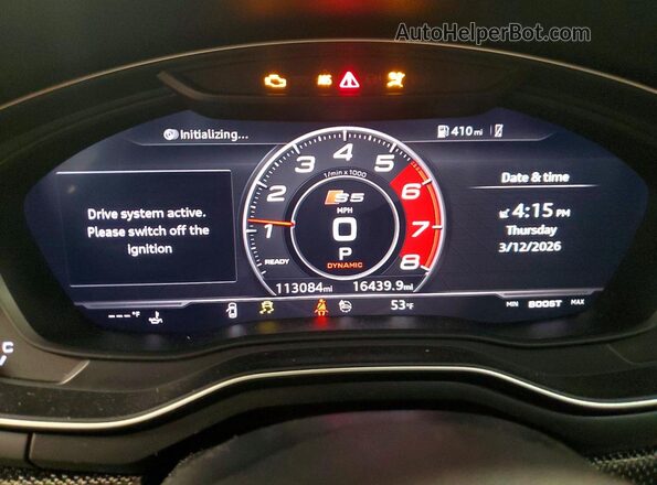WAUC4CF52JA063244 2018 AUDI S5 Green Widok zestawu wskaźników