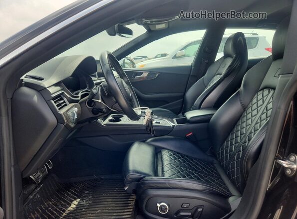 WAUC4CF52JA083798 2018 AUDI S5 Black წინა სალონის ხედი