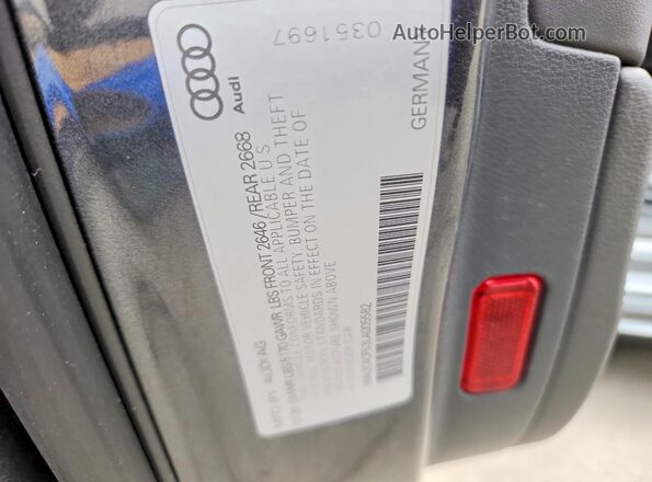 WAUC4CF53LA005582 2020 AUDI S5 Gray Vista de la etiqueta del VIN