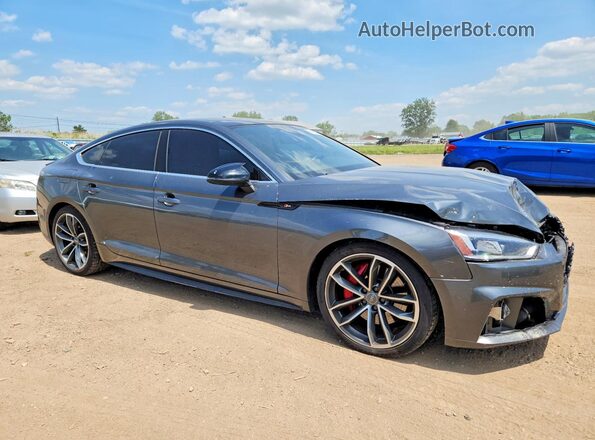 WAUC4CF55JA013356 2018 AUDI S5 Gray Front right