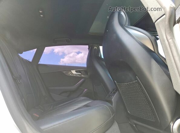 WAUC4CF59JA074841 2018 AUDI S5 White Widok tylnych siedzeń
