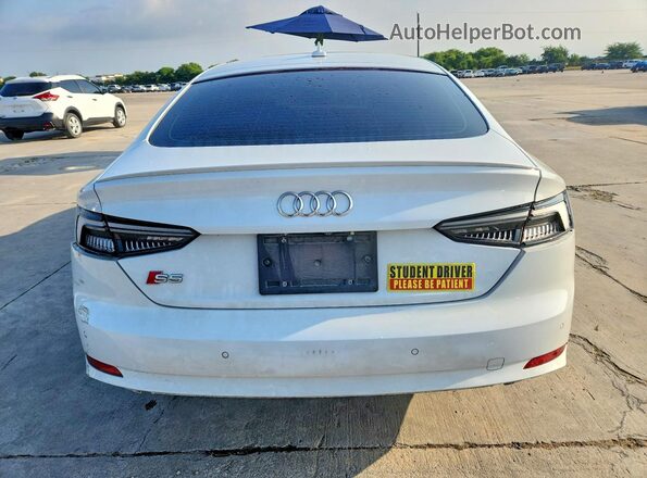 WAUC4CF59KA017492 2019 AUDI S5 White Widok z tyłu