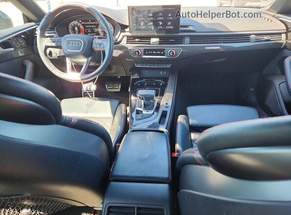 WAUC4CF5XPA006735 2023 AUDI S5 Black Առջևի վահանակի տեսք