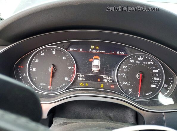 WAUC8AFC6HN065170 2017 AUDI A6 Black Vista del cuadro de instrumentos