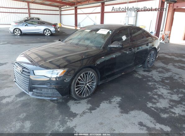 WAUC8AFC6JN112042 2018 AUDI A6 Black წინა მარცხენა ხედი სამი მეოთხედიდან