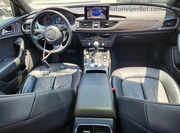 WAUC8AFCXJN015121 2018 AUDI A6 White Widok deski rozdzielczej