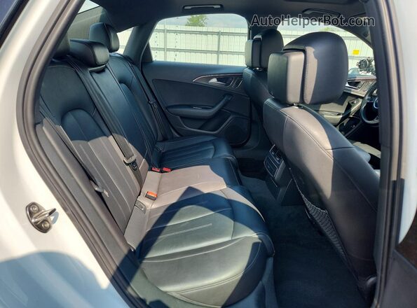 WAUC8AFCXJN015121 2018 AUDI A6 White Widok tylnych siedzeń