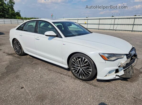 WAUC8AFCXJN015121 2018 AUDI A6 White Przód prawy