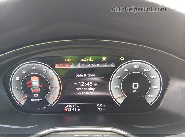 WAUCBAF40PA003876 2023 AUDI A4 Black Widok tylnych siedzeń