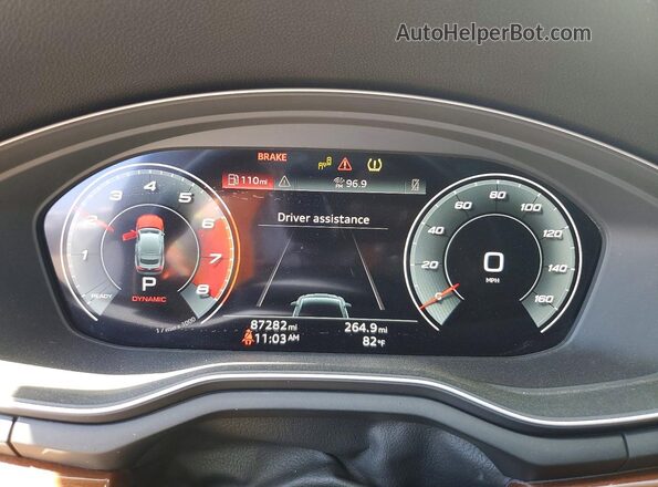 WAUCBCF54MA015674 2021 AUDI A5 White Widok zestawu wskaźników