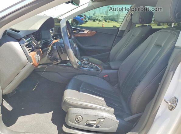 WAUCBCF54MA015674 2021 AUDI A5 White Widok wnętrza z przodu