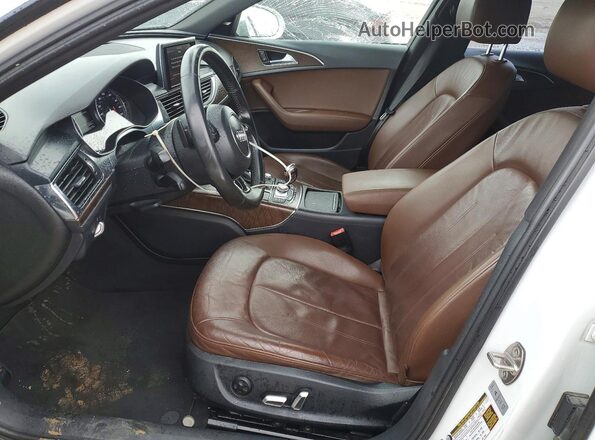 WAUCFAFC3GN186033 2016 AUDI A6 White წინა სალონის ხედი