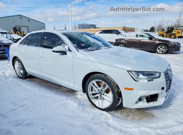 WAUCNAF44KA007896 2019 AUDI A4 White წინა მარჯვენა