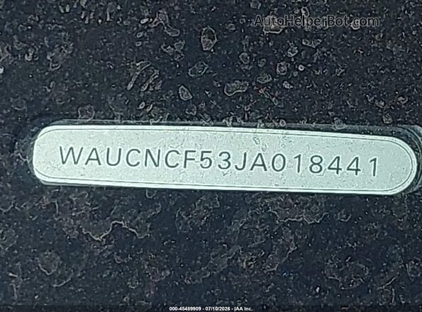 WAUCNCF53JA018441 2018 AUDI A5 Gray ხელსაწყოთა პანელის ხედი