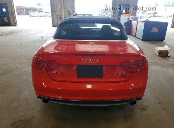WAUD2AFH1GN000680 2016 AUDI A5 Red Vista trasera
