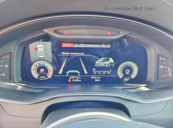 WAUD3BF27PN020852 2023 AUDI A6 White Вид щитка приладів