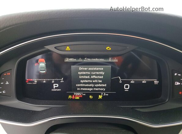 WAUD3BF2XPN023132 2023 AUDI A6 White Вид щитка приладів