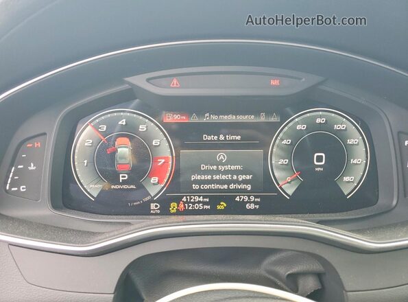 WAUD8AF20MN028864 2021 AUDI A6 Черный Вид щитка приборов