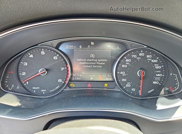 WAUD8AF22LN091236 2020 AUDI A6 Black Vista del cuadro de instrumentos