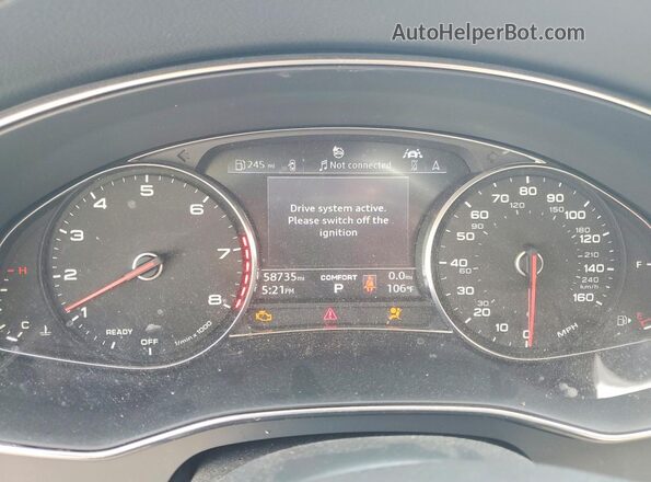 WAUD8AF23KN128776 2019 AUDI A6 White Вид щитка приладів