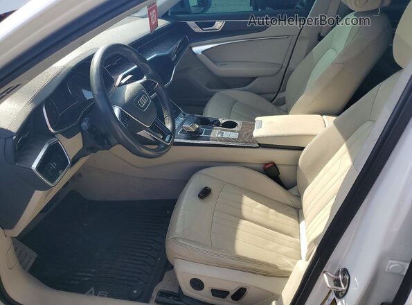 WAUD8AF23KN128776 2019 AUDI A6 White Вид салону спереду
