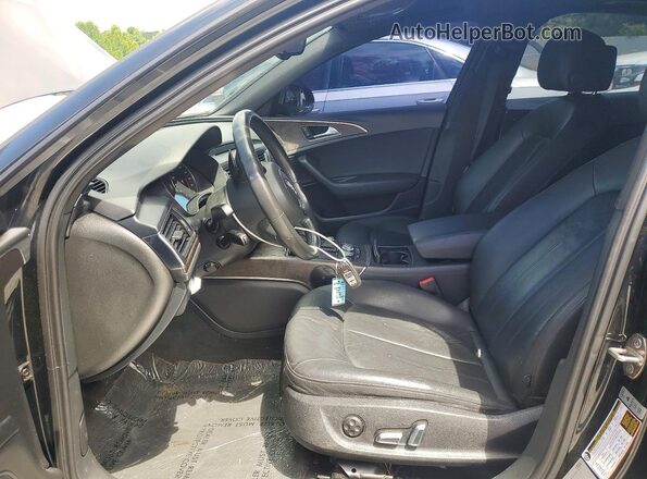 WAUD8AFC9HN005209 2017 AUDI A6 Black Widok wnętrza z przodu