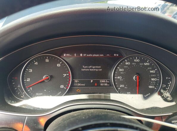 WAUD8AFC9HN005209 2017 AUDI A6 Black Widok zestawu wskaźników