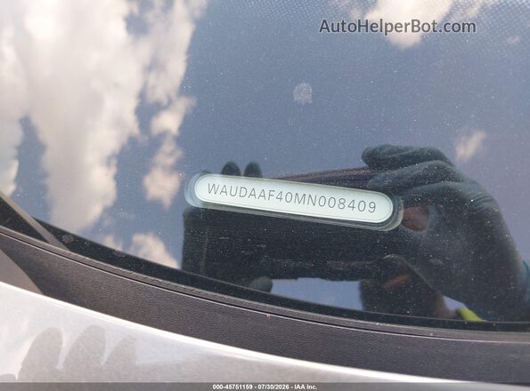 WAUDAAF40MN008409 2021 AUDI A4 Gray Engine compartment view